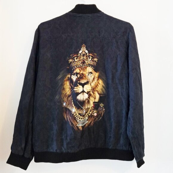 RARE! Camilla Midnight Meeting Mens Bomber Jacket Size Small b150e - Picture 4 of 11